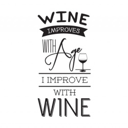 Sticker Bucatarie - Wine improves with age - Img 2