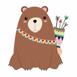 Sticker Copii - Cute grizzly bear - Img 2