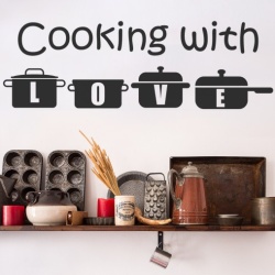 Sticker De Perete Cooking With Love - Img 2