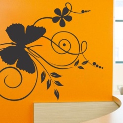 Sticker De Perete Fluture Pe Flori - Img 4
