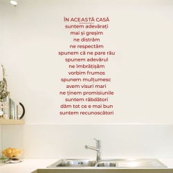Sticker De Perete In Aceasta Casa Suntem... - Img 2