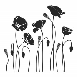 Sticker de Perete Poppy Flowers Floral - Img 4