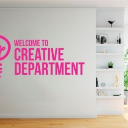 Sticker De Perete Welcome To Creative Department - Img 4