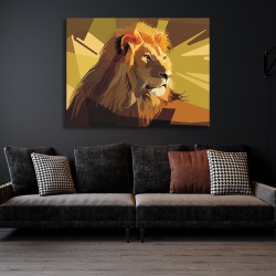 Tablou Art deco lion