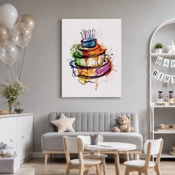 Tablou Bucatarie - Birthday Cake Sketch