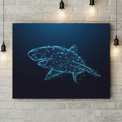 Tablou Canvas Cyber Shark - Img 3