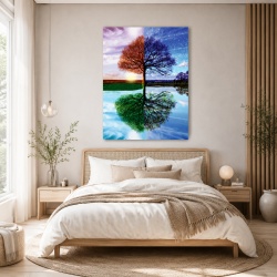 Tablou Canvas Four Seasons In One Reflection