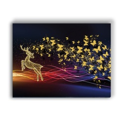 Tablou Canvas Golden Butterflies - Img 3