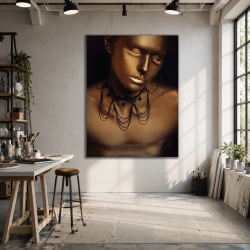Tablou Canvas - Golden dust portrait