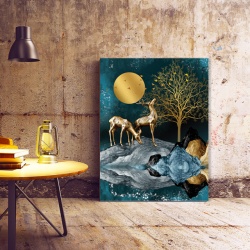 Tablou Canvas Golden Nocturna - Img 1