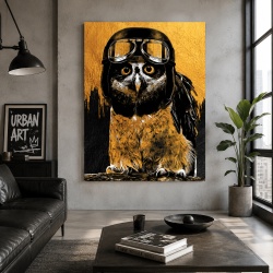 Tablou Canvas - Golden owl