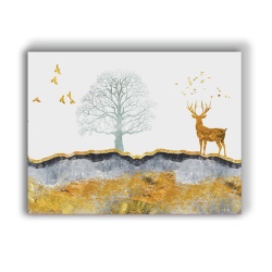 Tablou Canvas Golden Serenity - Img 3