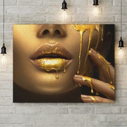 Tablou Canvas Golden Temptation - Img 3