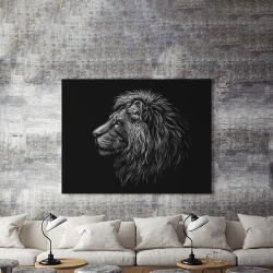 Tablou Canvas Grey Lion - Img 4