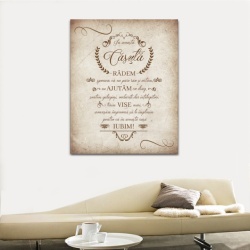 Tablou Canvas In Aceasta Casuta - Vintage - Img 3
