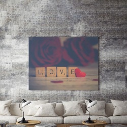 Tablou Canvas Love Scrabble - Img 4