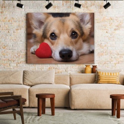 Tablou Canvas Lovely Corgi - Img 1