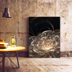 Tablou Canvas Magical Golden Flower - Img 2