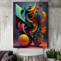 Tablou Canvas Modern Abstract - 3D Abstract still nature