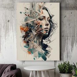 Tablou Canvas Modern Abstract - 3D Artistic portrait - Img 3