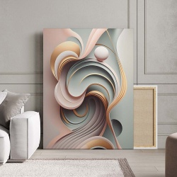 Tablou Canvas Modern Abstract - 3D imaginary ballance - Img 3