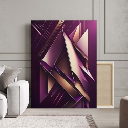 Tablou Canvas Modern Abstract - Abstract 3D crystals - Img 2