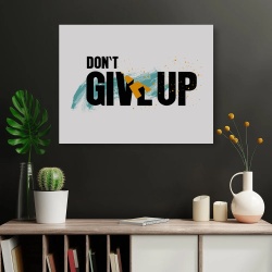 Tablou Canvas Motivational - Don't give up (folded letters) - Img 2