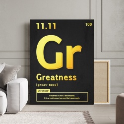Tablou Canvas Motivational - Greatness (gold) - Img 2