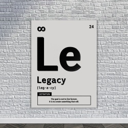 Tablou Canvas Motivational - Legacy (element on white) - Img 3