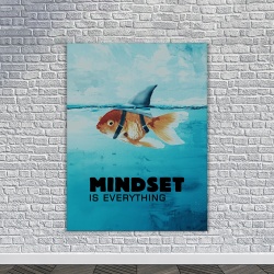 Tablou Canvas Motivational - Mindset (brave fish) - Img 4