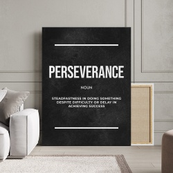 Tablou Canvas Motivational - Perseverance (definition - black) - Img 3