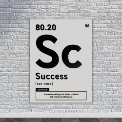 Tablou Canvas Motivational - Success (element on white) - Img 2