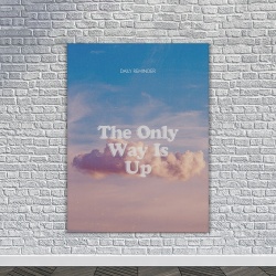 Tablou Canvas Motivational - The only way is up - Img 3
