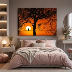 Tablou Canvas Pisica Si Luna