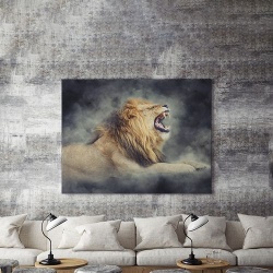 Tablou Canvas Raging Lion - Img 3