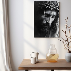 Tablou canvas Reflecții Divine cu Isus și Coroana de Spini - Img 4