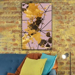 Tablou canvas - Rusty Gold on Pale Pink (ZAZ 048) - Img 3