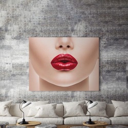 Tablou Canvas Tempting Lips - Img 3