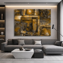 Tablou Canvas Vitralii Aurii