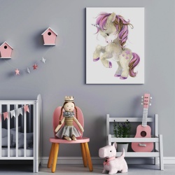 Tablou copii - Cute Pink Pony 2