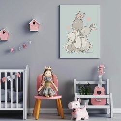 Tablou Copii - Rabbit Mom - Img 3
