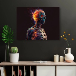 Tablou Fire skeleton - Img 3
