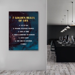 Tablou Motivational - 7 golden rules - Img 2