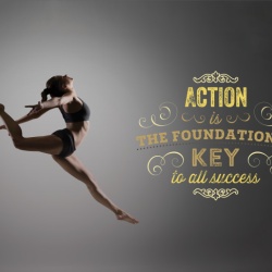Tablou Motivational - Action Is The Foundational Key - Img 3