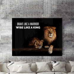 Tablou Motivational - Brave Like A Warrior - Img 2
