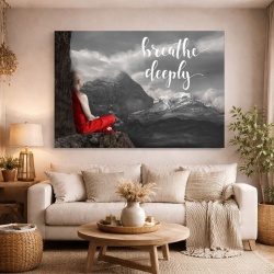Tablou Motivational - Breathe Deeply