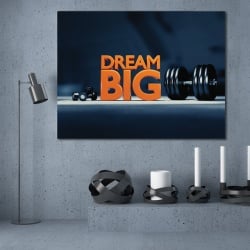 Tablou Motivational - Dream big (workout) - Img 2