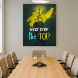 Tablou Motivational - Empire State Building - Next stop the top