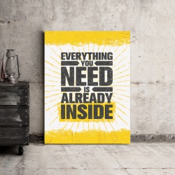 Tablou Motivational - Everything You Need Is Already Inside - Img 3