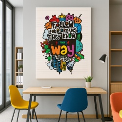 Tablou Motivational - Follow Your Dreams